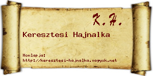 Keresztesi Hajnalka névjegykártya